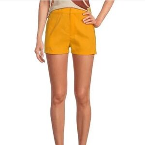 Gianni Bini Xs Kelia muscle shoulder tee shirt apricot Lila linen shorts 2 nwt